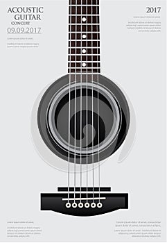 Guitar Concert Poster Background Template