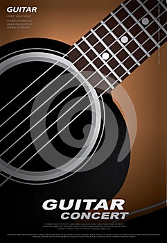 Guitar Concert Poster Background Template