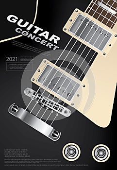 Guitar Concert Poster Background Template