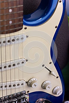 Guitar, electric , old black & white