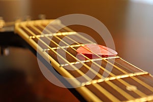 Guitar fingerboard photo