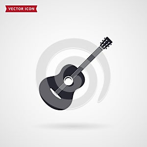 Guitar icon. Vector.