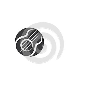 Guitar icon Vector Illustration design Logo