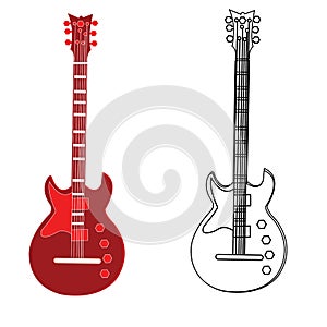 Guitar icon vector