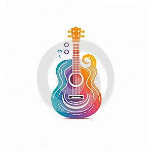 guitar illustration logo