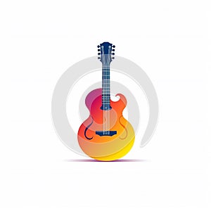 guitar illustration logo