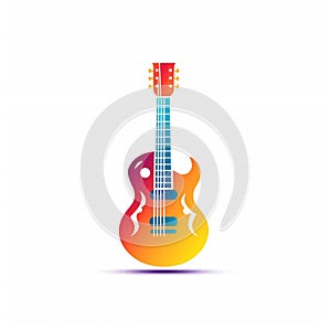 guitar illustration logo