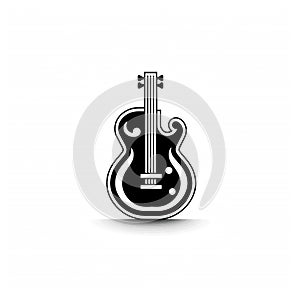 guitar illustration logo