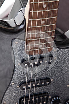 Guitar instrument close up