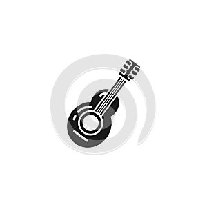 Guitar isolated solid icon
