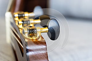 Guitar keys for tuning on classical handmade guitar