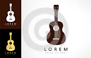 Guitar logo vector