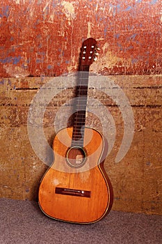 Guitar at the old wall.