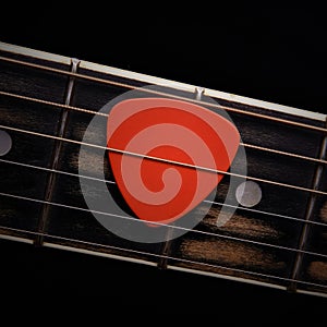 Guitar pick photo