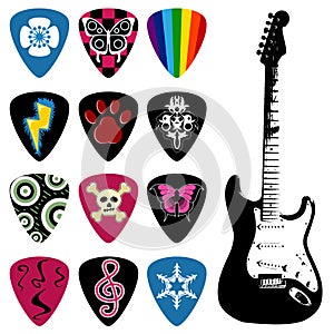 Guitar pick or plectrum