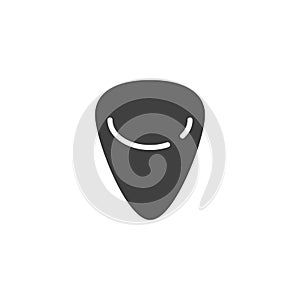 Guitar pick vector icon