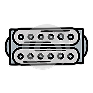 Guitar Pickup Humbucker for musicians, hand drawn icon