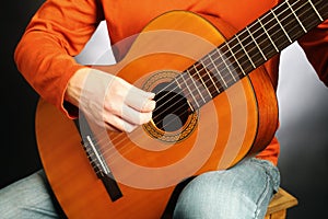 Guitar player Acoustic guitarist