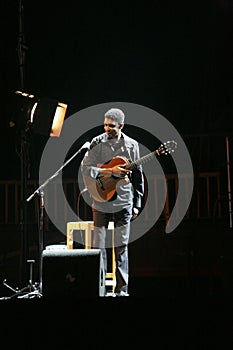 Guitar player on stage