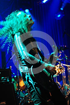 Guitar playing - Rock concert