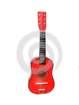 Guitar. red guitar. string musical instrument photo