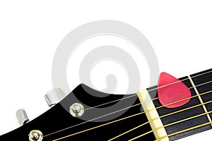 Guitar with Red Pick