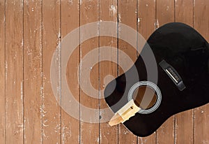 Guitar repair and service - broken sound board top view