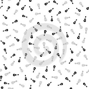 Guitar Seamless Pattern Background.