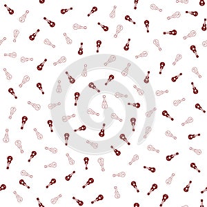 Guitar Seamless Pattern Background. Vector texture illustration.