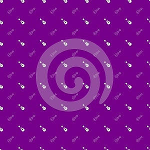 Guitar Seamless Pattern Background. Vector texture illustration.