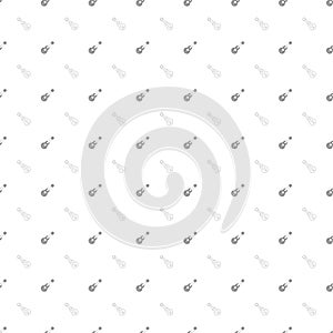 Guitar Seamless Pattern Background. Vector texture illustration.