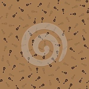 Guitar Seamless Pattern Background. Vector texture illustration.