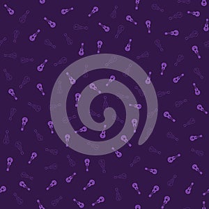 Guitar Seamless Pattern Background. Vector texture illustration.