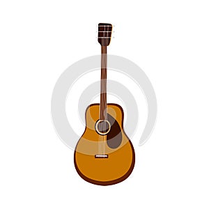 Guitar seamless pattern. Stringed musical instrument. Vector illustration on a white background