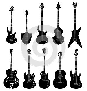 Guitar silhouette collection.