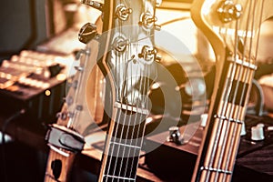 Guitar and studio equipment
