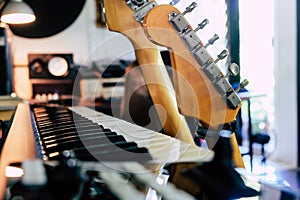 Guitar and studio equipment