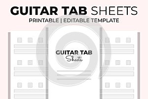 Guitar Tab Sheets KDP Interior