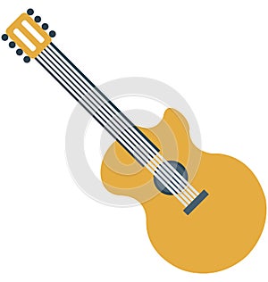 Guitar Vector Isolated Vector icons that can be easily modified and edit