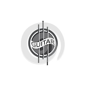 Guitar Wave Logo Template vector symbol nature