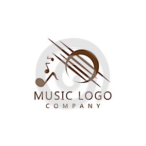 Guitar Wave Logo Template vector symbol nature