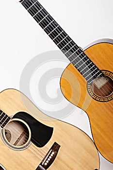 Guitar with white background