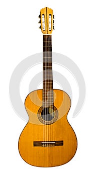 Guitar on a white background