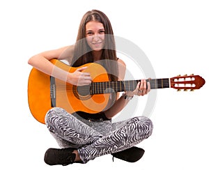 Guitar woman