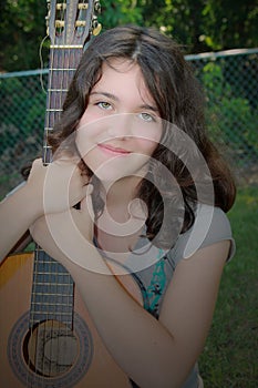 Guitar woman