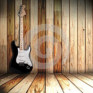 Guitare in old room