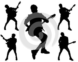 Guitarist action in Rock Style