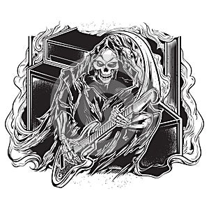 Guitarist grim reaper