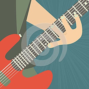 Guitarist illustration