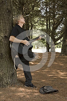 Guitarist Outdoors